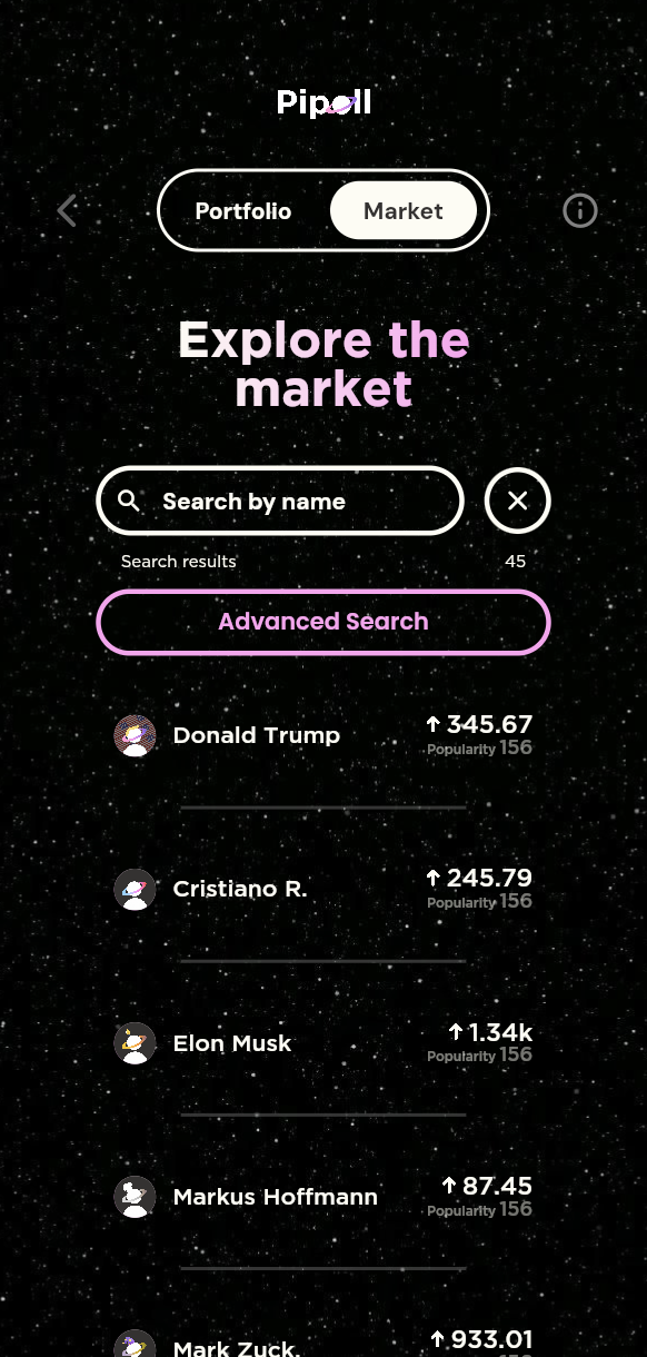Market Screen